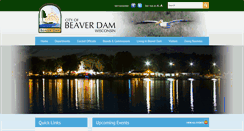 Desktop Screenshot of cityofbeaverdam.com