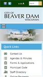Mobile Screenshot of cityofbeaverdam.com